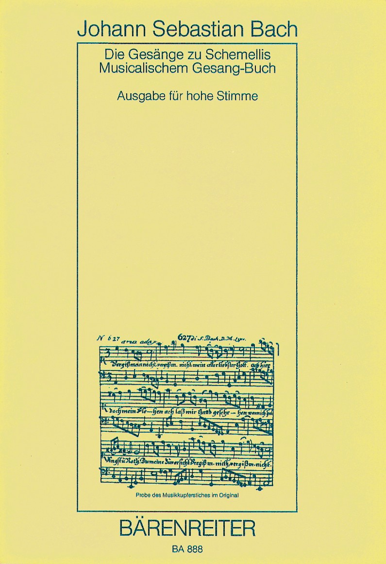 Schemelli-Gesangbuch 1736 BWV 439-507 / Sechs Lieder aus dem Klavierbchlein fr A. M. Bach 1725 BWV 511-514, 516, 517 - hier klicken
