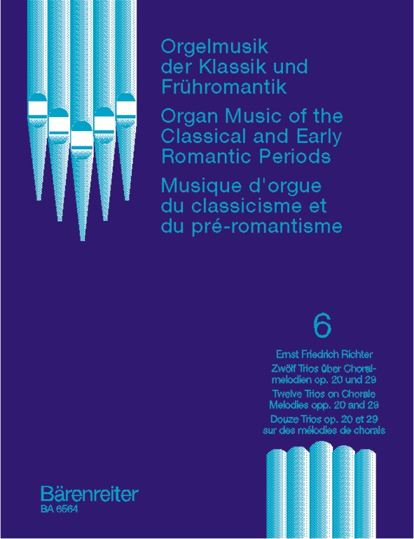 Orgelmusik der Klassik und Frhromantik: 12 Trios ber Choralmelodien - hier klicken